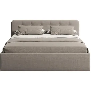 home collective Polsterbett 200 x 200 cm Beige