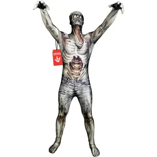 Morphsuits Zombie Kostüm für Erwachsene, Monster Verkleidung, Halloween und Karneval - L (163cm-175cm)