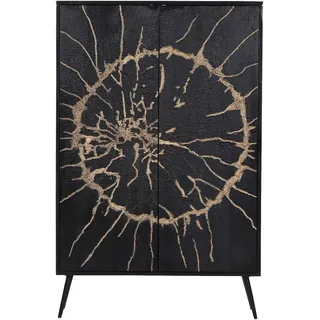 GUTMANN FACTORY Highboard 90 x 140 x 40 cm Schwarz