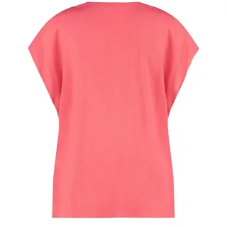 GERRY WEBER Klassische Bluse Fließendes Kurzarmshirt mit Crinkle-Effekt 38