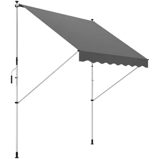 Outsunny Klemmmarkise 300 x 150 cm grau