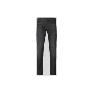 Jeans mit Eingrifftaschen, Mittelgrau, 38/32