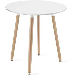 home collective Esszimmertisch Ø 60 cm weiß