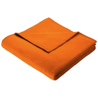 Biederlack Wohndecke Thermosoft 150x200 cm | orange - orange