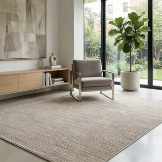 Sehrazat LIMA Kurzflorteppich 120 x 170 cm Beige