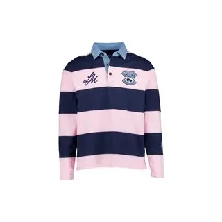LA MARTINA Herren Rugbyshirt blau Gestreift, blau, Frühjahr/Sommer 2026