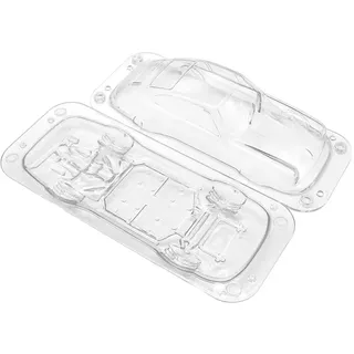 kesurpae Antihaft 3D Auto Schokoladenform, Kunststoff, 3D Mini Auto Schokoladenform, Kuchenform, Weiß