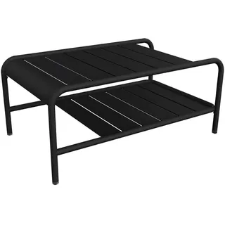 Fermob - Luxembourg niedriger Tisch, 90 x 55 cm, lakritze