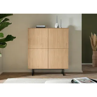 Home Affaire Highboard Kalmar 115 x 40 x 137 cm Braun