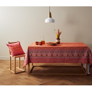 Bassetti Tischdecke MIRA, aus reiner Baumwolle rot 110 cm x 110 cm
