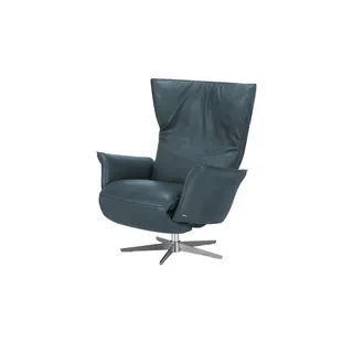 KOINOR Relaxsessel Swan Leder 90 x 113 x 92 cm türkis/petrol elektrisch