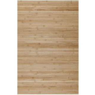STORESDECO - rutschfeste Natürliche Bambusmatte Ideal für Wohnzimmer, Flur, Bad etc. Dieleneffekt! Erhältlich in Großen Maßen und weiteren Farben | Hellbraun, 140cm x 200cm