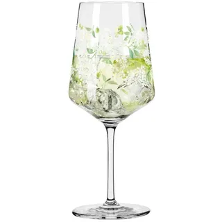 Ritzenhoff Cocktailglas Ritzenhoff Sommertau Hugo #12 A. Loibner F22, Kristallglas bunt|weiß