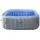 Ø 198 x 67 cm eckig Grau-Blau