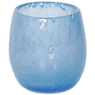 CRISTALICA Kerzenglas Windlicht Sommer Bub 11 cm Votiv Kerzenhalter blau