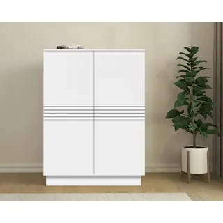 OTTO home Highboard 90 x 120 x 38 cm Weiß