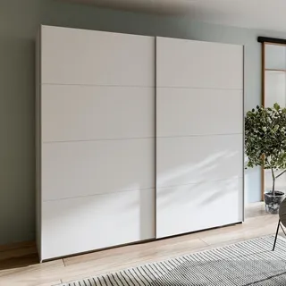 Die Möbelfundgrube Schwebetürenschrank 220 x 210,5 x 61,2 cm Weiß