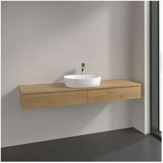 Villeroy & Boch Waschbeckenunterschrank Antao 2 Auszüge 160 x 19 x 50 cm Honey Oak / Honey Oak