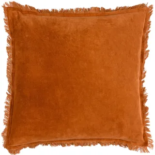 Yard Jaye Kissen, Samt, mit Fransen, Polyester gefüllt