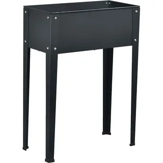 Dehner Hochbeet Münster 80 x 57 x 27 cm Dunkelgrau