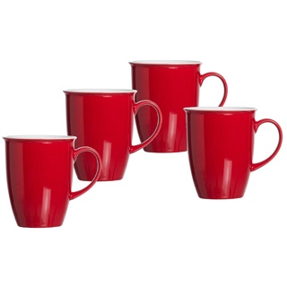 Kaffeebecher-Set Doppio, 4-teilig, Rot