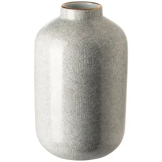 Fink Tischvase ROY (1 St), Handarbeit, mit handbemaltem goldfarbenen Rand goldfarben|grau|weiß Ø 12 cm x 21 cm