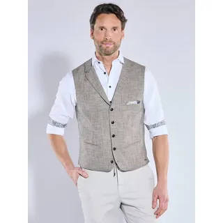 engbers Herren Sakko-Weste regular Braun gemustert - 50
