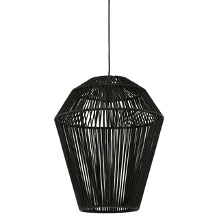 Light & Living Deya 1-flg. 30 cm rund schwarz Metall
