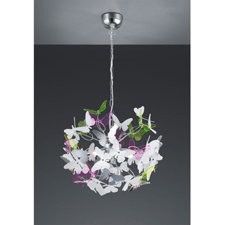 LED Pendellampe Ø50cm bunte Acrylglas Schmetterlingen für über EsstischLAMPEN