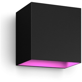 Philips Hue LED Außen-Wandleuchte Bluetooth Wandleuchte White & Color Ambiance Resonate in Schwarz 8W, keine Angabe, Leuchtmittel enthalten: Ja, fest verbaut, LED, warmweiss, Aussenlampe, Aussenwandleuchte, Outdoor-Leuchte schwarz