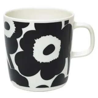 Marimekko Oiva Unikko Becher 0,4 l Schwarz