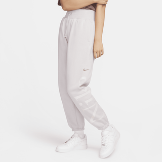 Nike Sportswear Phoenix Oversize-Fleece-Trainingshose mit Logo für Damen - Lila, L (EU 44-46)