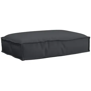 vidaXL Pallet-Kissen für Sitz Schwarz 60x40x8 cm Oxford-Stoff