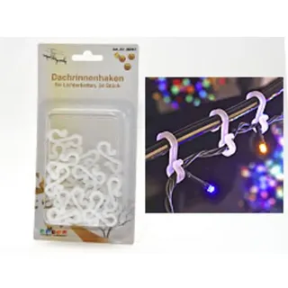 Humbert & Brandt GmbH Haken für Lichterketten Kunststoff ca. 4 cm Weiß