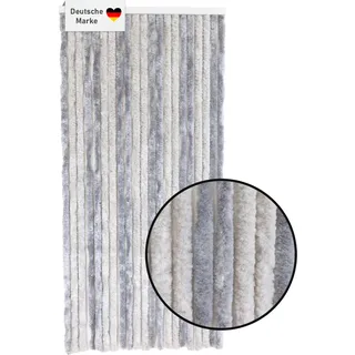 Lemodo Flauschvorhang 90 x 200 cm Grau