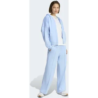 adidas Trainingsanzug ADIDAS SPORTSWEAR "ENERGIZE", Damen, Gr. L, glow blau, glow blau, Obermaterial: 70% Baumwolle, 30% Polyester, Sportanzüge Trainingsanzug