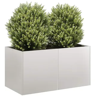 vidaXL Pflanzkübel 80 x 40 x 40 cm Weiß
