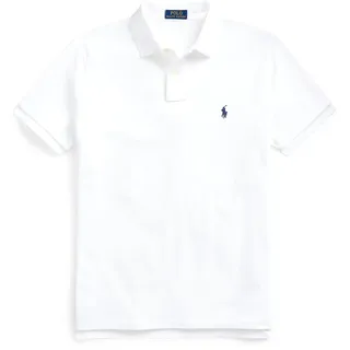Ralph Lauren Custom Slim Fit Piquet Poloshirt weiß S