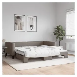 vidaXL Tagesbett 100 x 200 cm Taupe