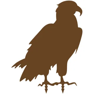 Bellissa Diverse Deko Rost-Figuren Tiere – Lebensgroße Dekotiere Gartenstecker Zaun Corten Edelrost Adler 50 x 40 x 0,2 cm