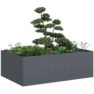 vidaXL Pflanzkübel 120 x 80 x 40 cm Anthrazit