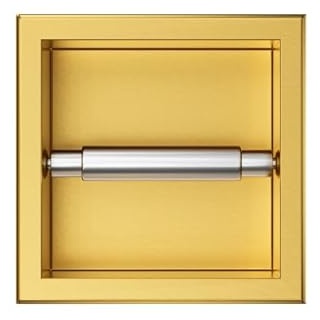 KOLMAN Toilettenpapierhalter Unterputz Wandnische Wall Box Paper 1 Gold Badezimmer Klopapierhalter