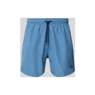 Badehose mit elastischem Bund, Jeansblau, S