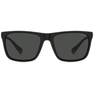 Polaroid Brille PLD 2141/S Größe 57-18 mm Matte Schwarz Rot polarisiert - 57-18