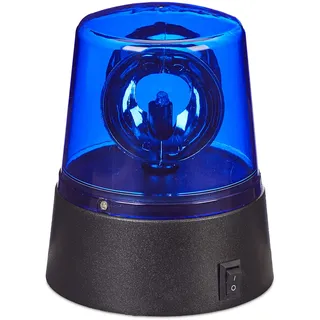 Relaxdays LED Blaulicht Blau