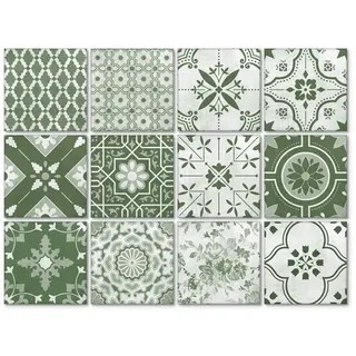 K&L Wall Art Fliesenaufkleber »Blumen-Ornamente Boho«, selbstklebend
