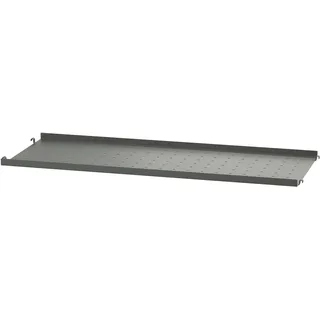 String System Regalboden Metall niedrige Kante Dunkelgrau 78/2/30