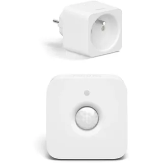 Philips Hue Combipack – Hue Smart Plug Belgique und Bewegungsmelder für den Innenbereich – Intelligente Steckdose