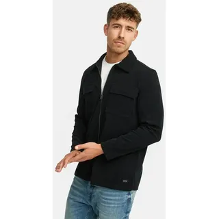 Indicode Hemd Langarm INNemoto Zip Shirt, Größe S in Schwarz Schwarz