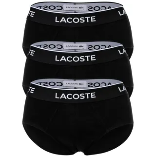 Lacoste Slips unifarben schwarz M 3er Pack